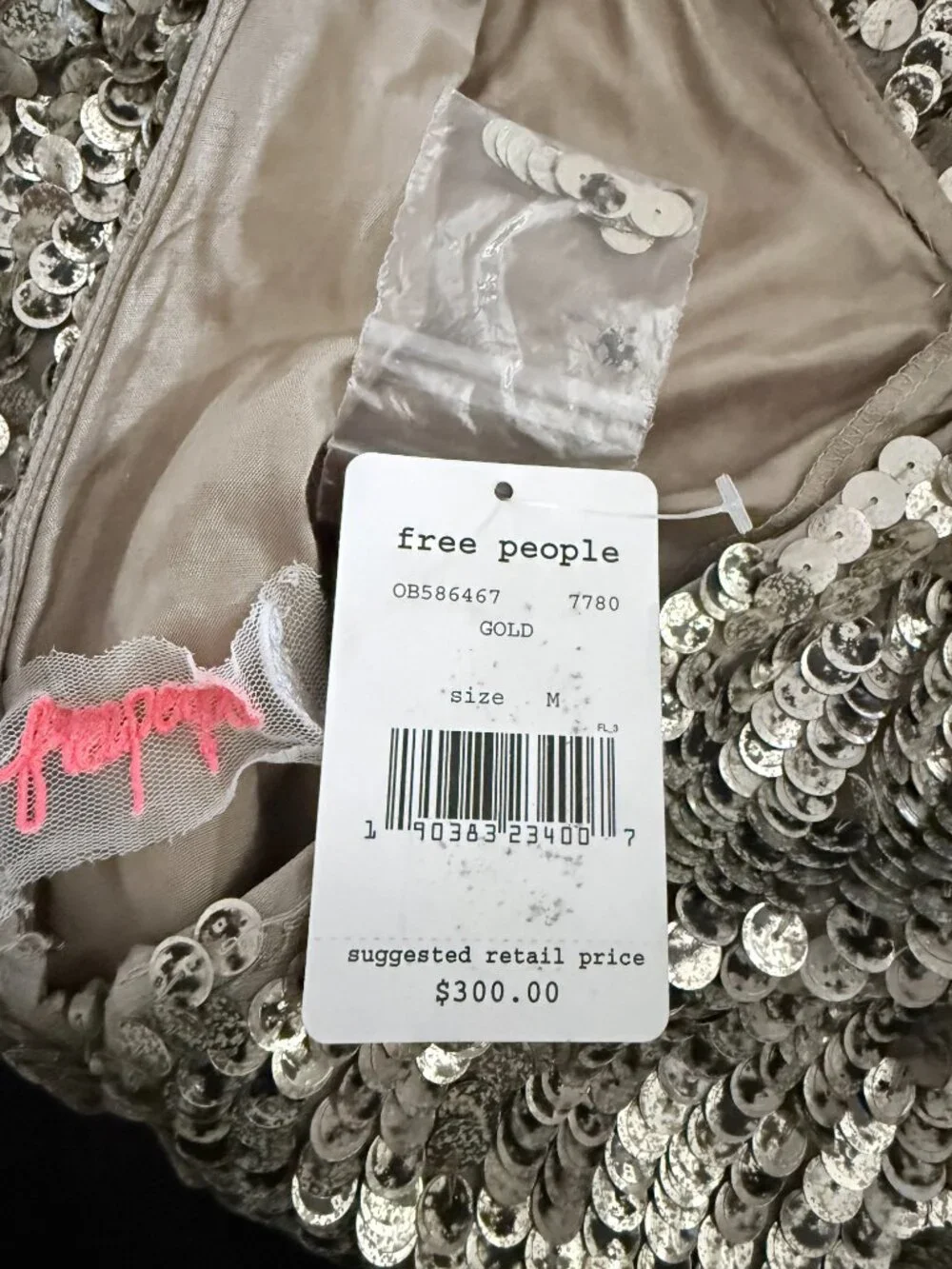 Free People Fool’s Gold Sequin Romper